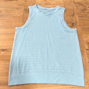 🟡SOLD🟡 Light Blue Women’s Lululemon Perforated Breeze By Size 4/6 Tank Top